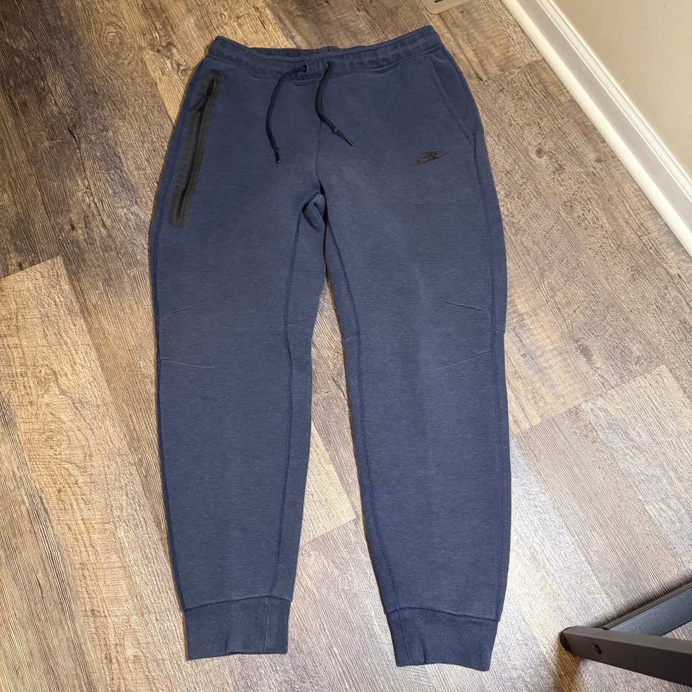 Nike Sportswear Tech Fleece Joggers Navy Blue Tapered Sweatpants Large